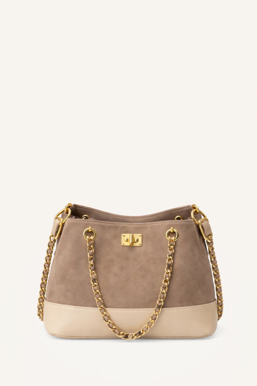 WOMAN Vison Suede Shoulder bag