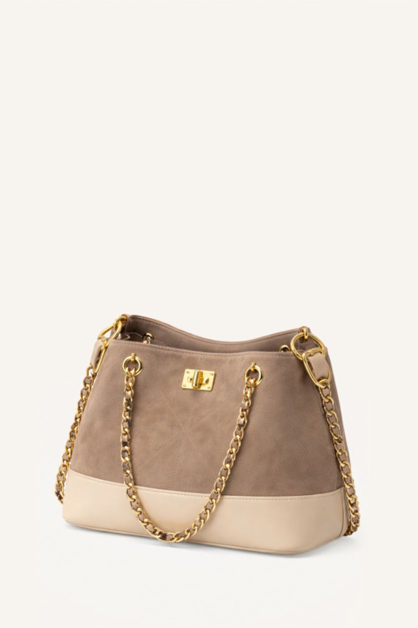 WOMAN Vison Suede Shoulder bag