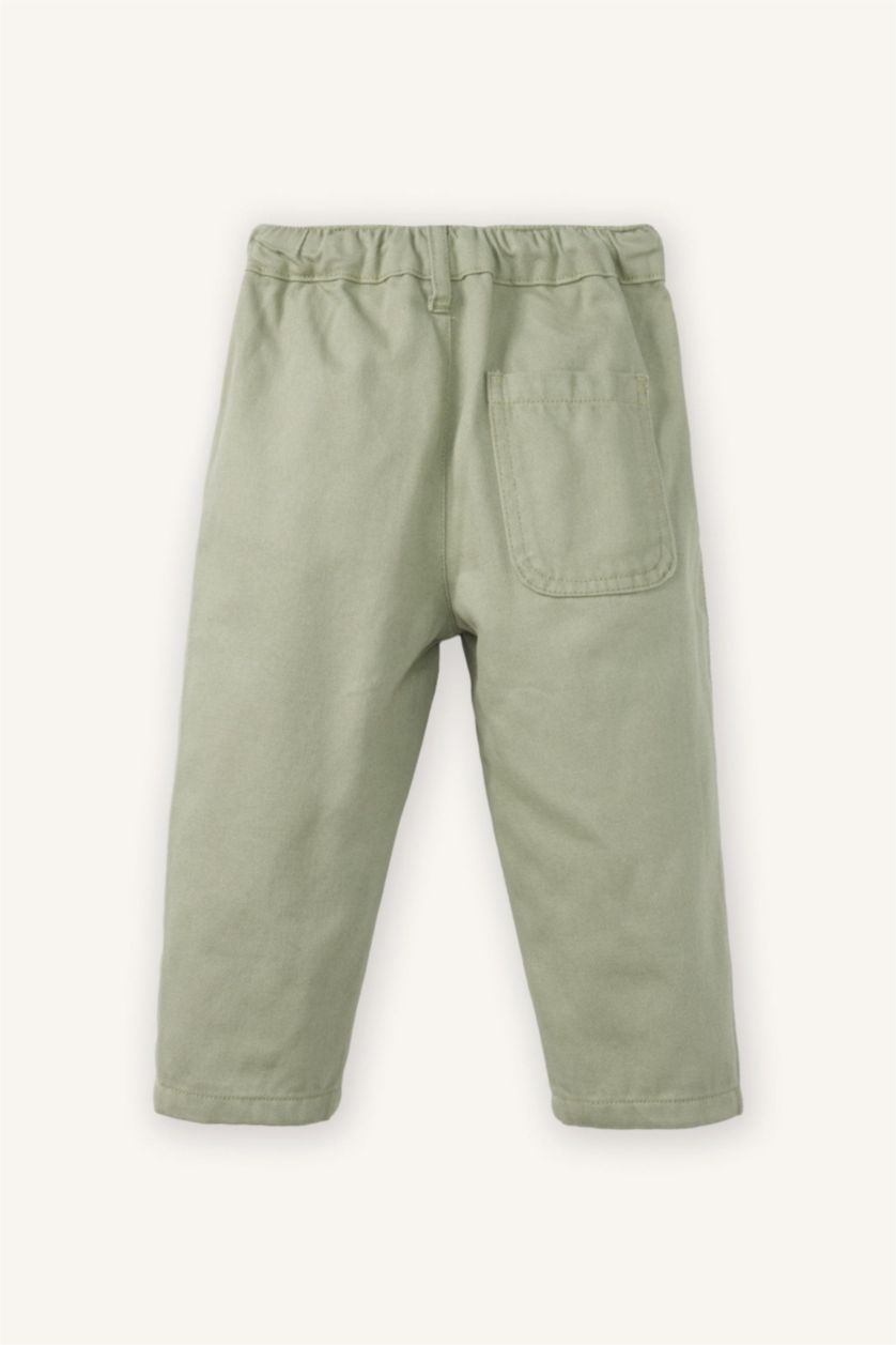 BABY BOY Mint Baby Boy Regular Fit Dinosaur Print Gabardine Trousers