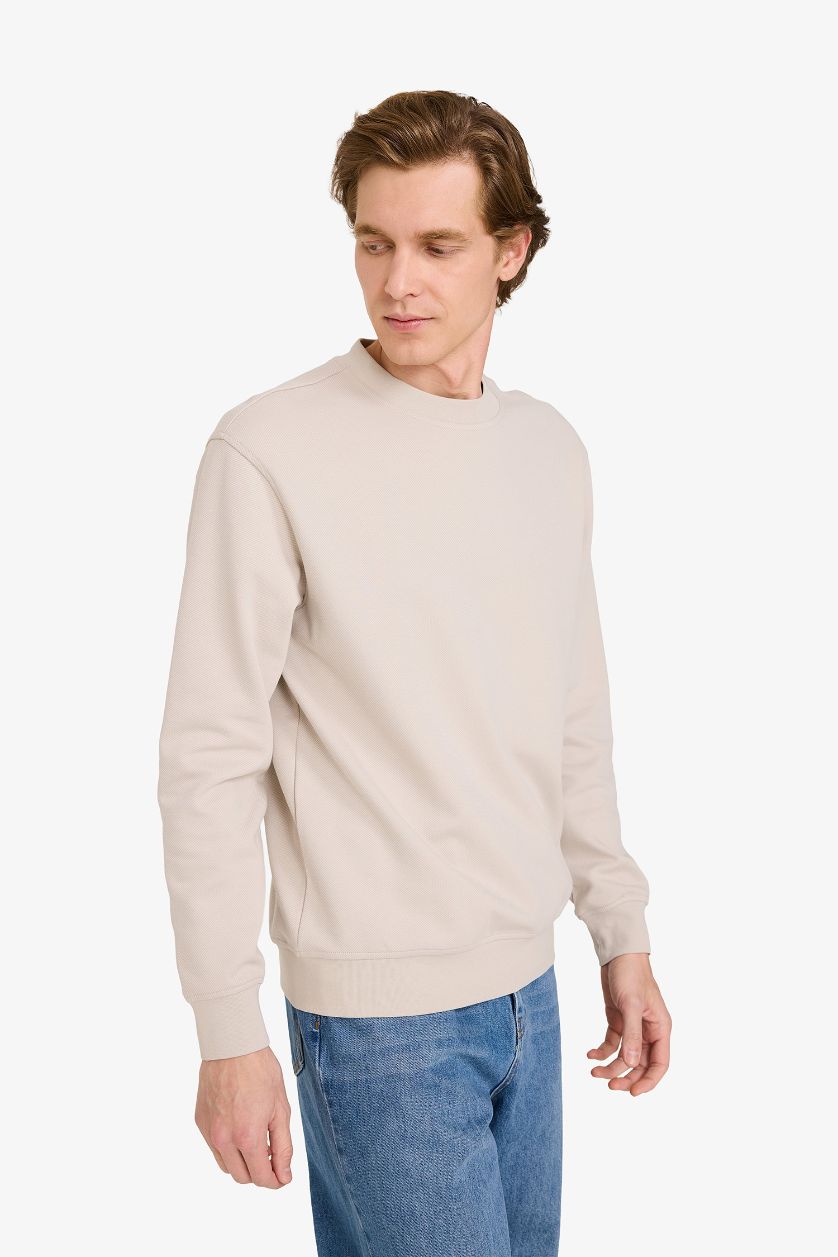 MAN Stone Basic Crew Neck Sweatshirt