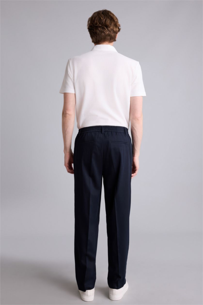 Men NAVY Baggy Fit Trousers