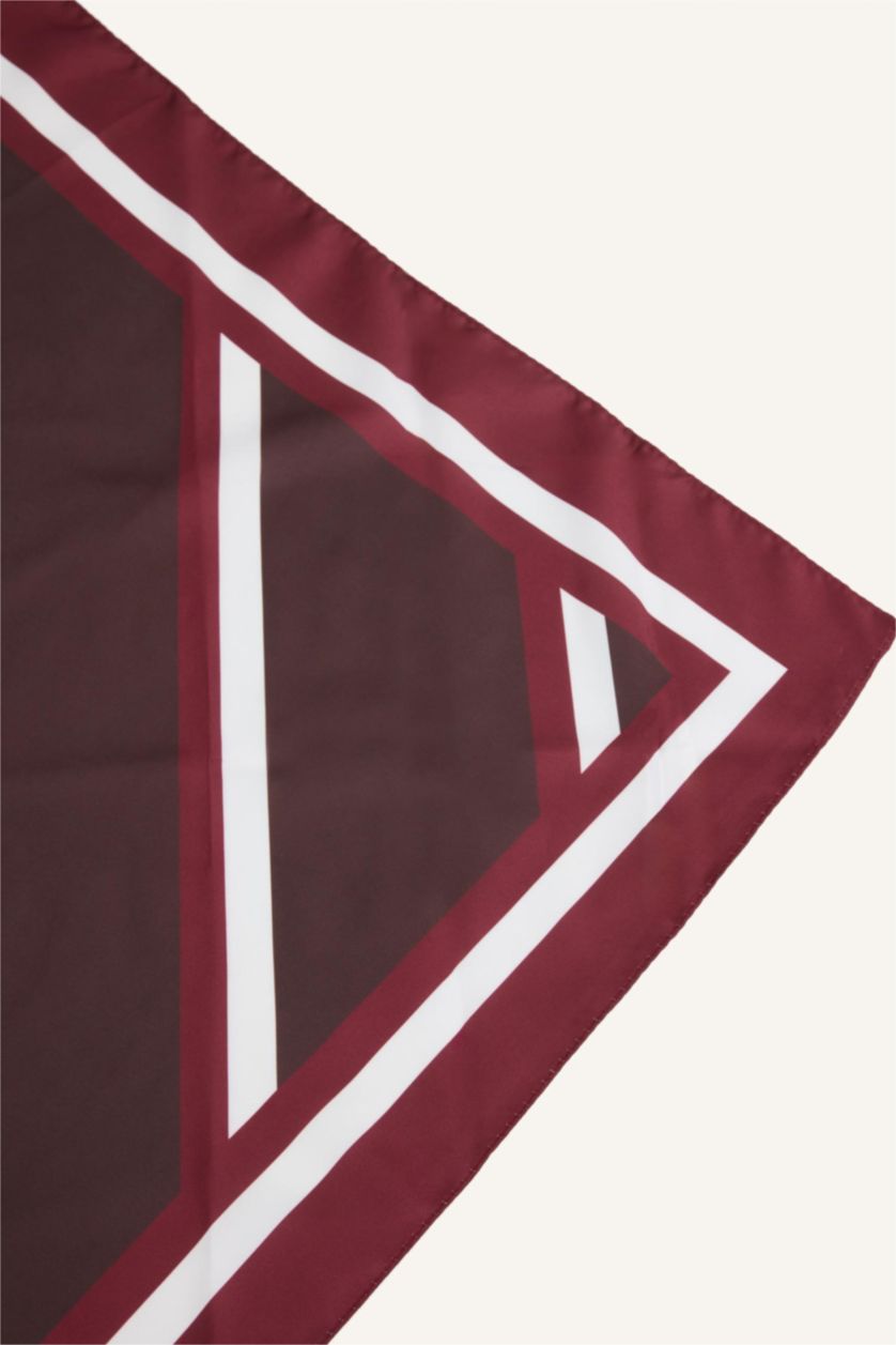 نساء بني غامق سكارف نسائي ستان مطبوع