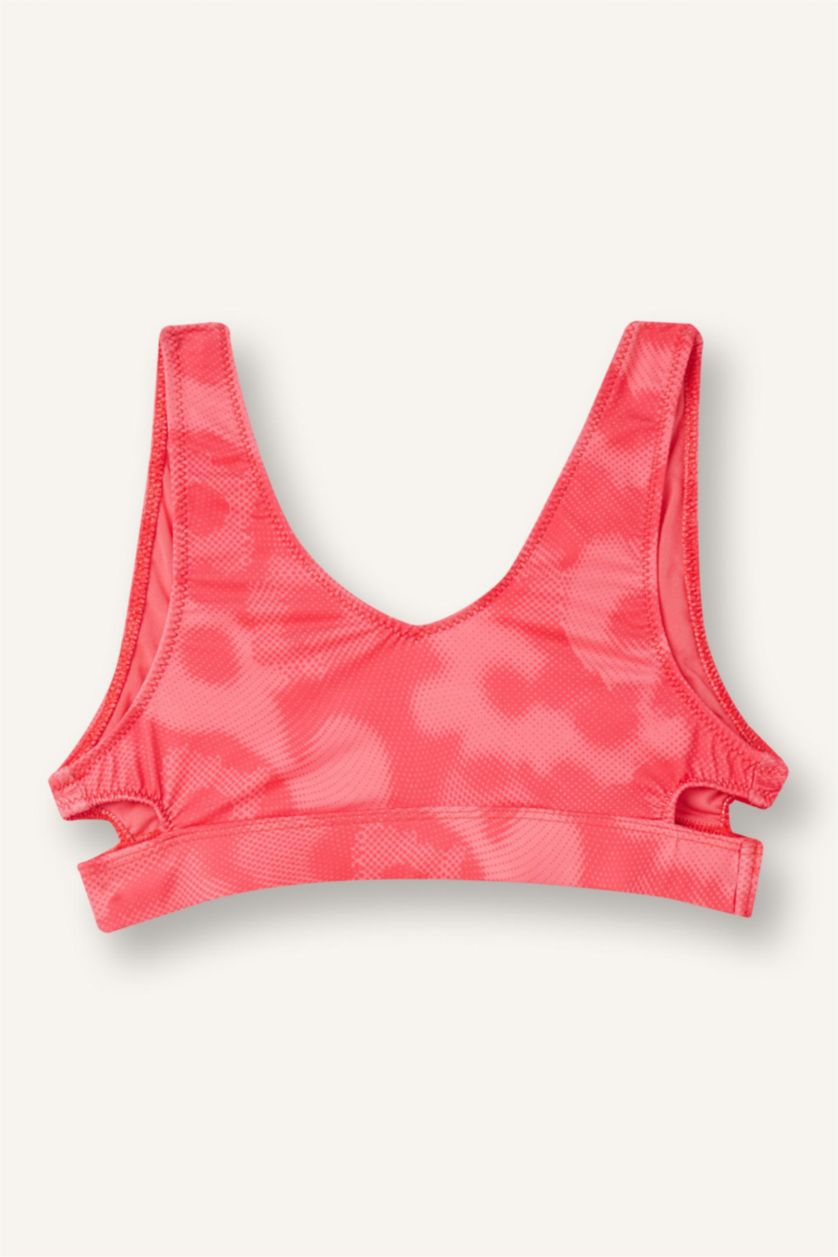 Kız Çocuk - Genç Kız Kırmızı Desenli 2'li Bikini Takım Kız Çocuk
