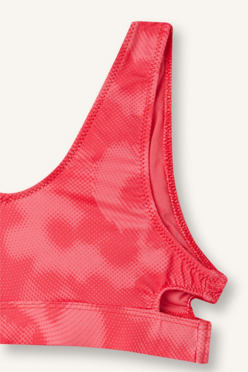Kız Çocuk - Genç Kız Kırmızı Desenli 2'li Bikini Takım Kız Çocuk
