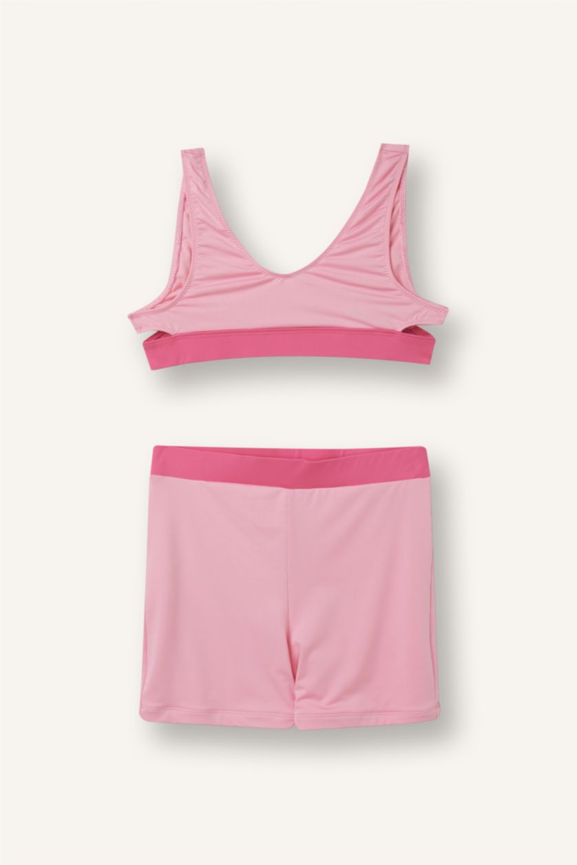 Kız Çocuk - Genç Kız Pembe 2'Li Bikini Kız Çocuk
