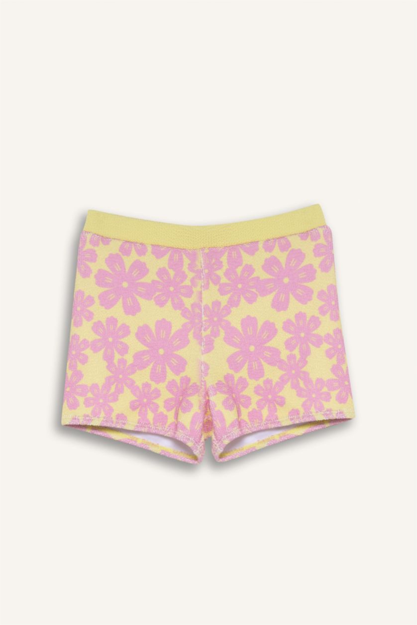 Девочки и подростки Светло-желтый Бикини с цветочным узором для девочек набор из 2 предметов