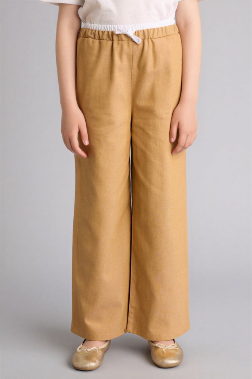 Girls & Teens Vison Wide Leg Denim Look Trousers