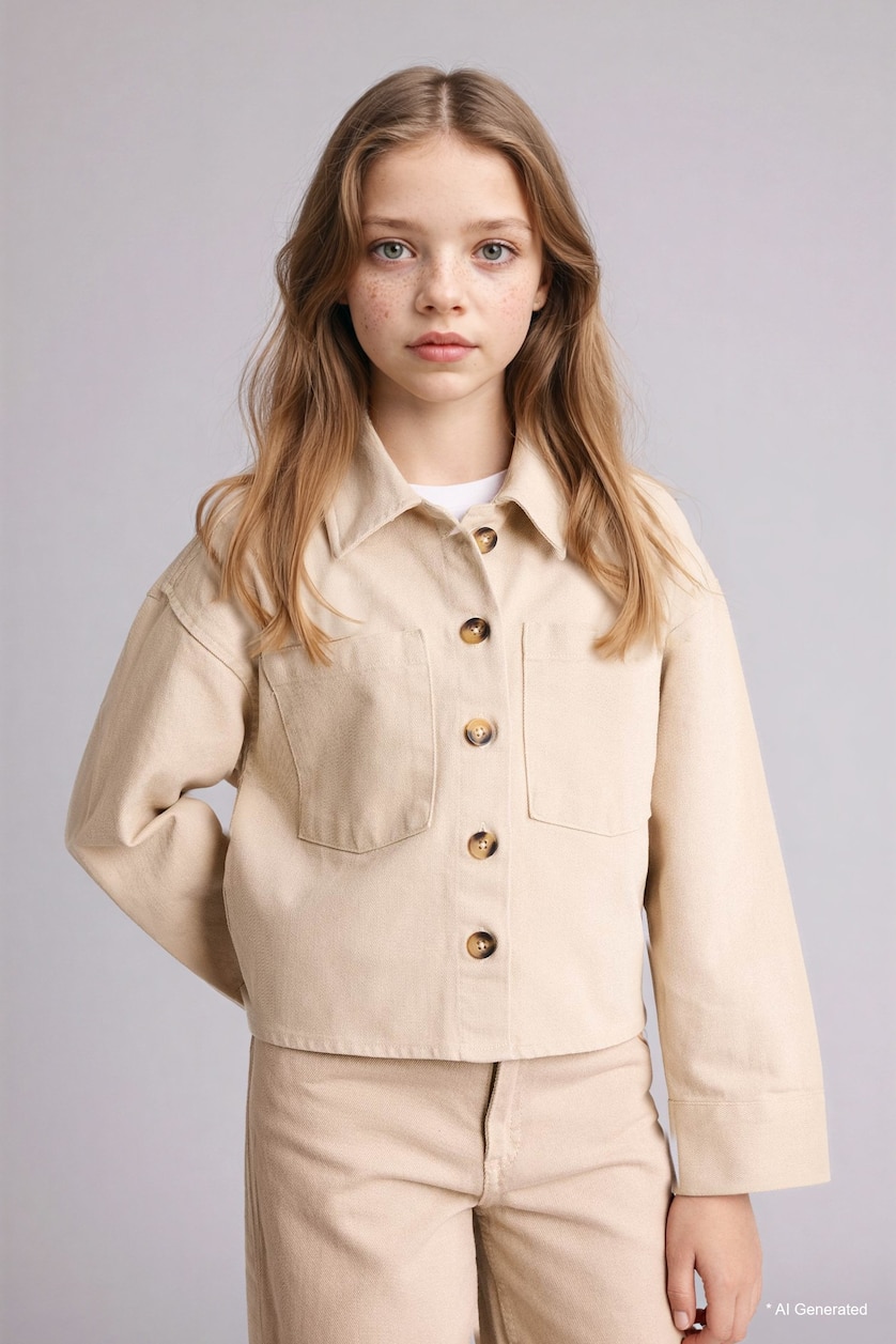Young Girls - Teen Girls Stone Girl Gabardine Shirt