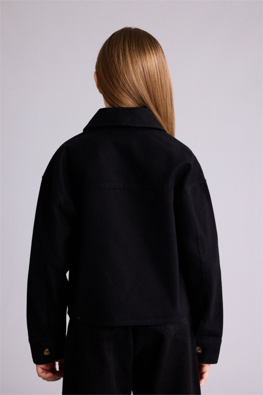 Girls & Teens Black Long Sleeve Shirt