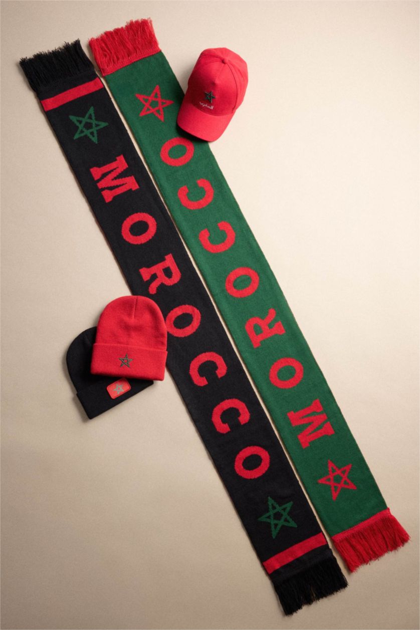 HOMME Noir Écharpe drapeau Maroc pour homme