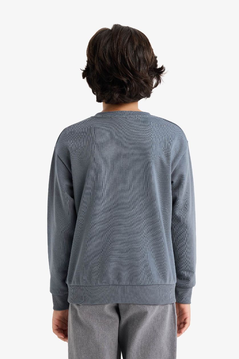 Boys & Teens Anthracite New Regular Fit Star Wars Licensed Crew Neck Sweatshirt