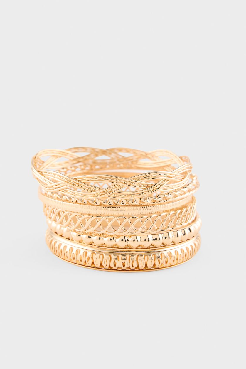 WOMAN GOLD Woman 7 Piece Bracelet Set