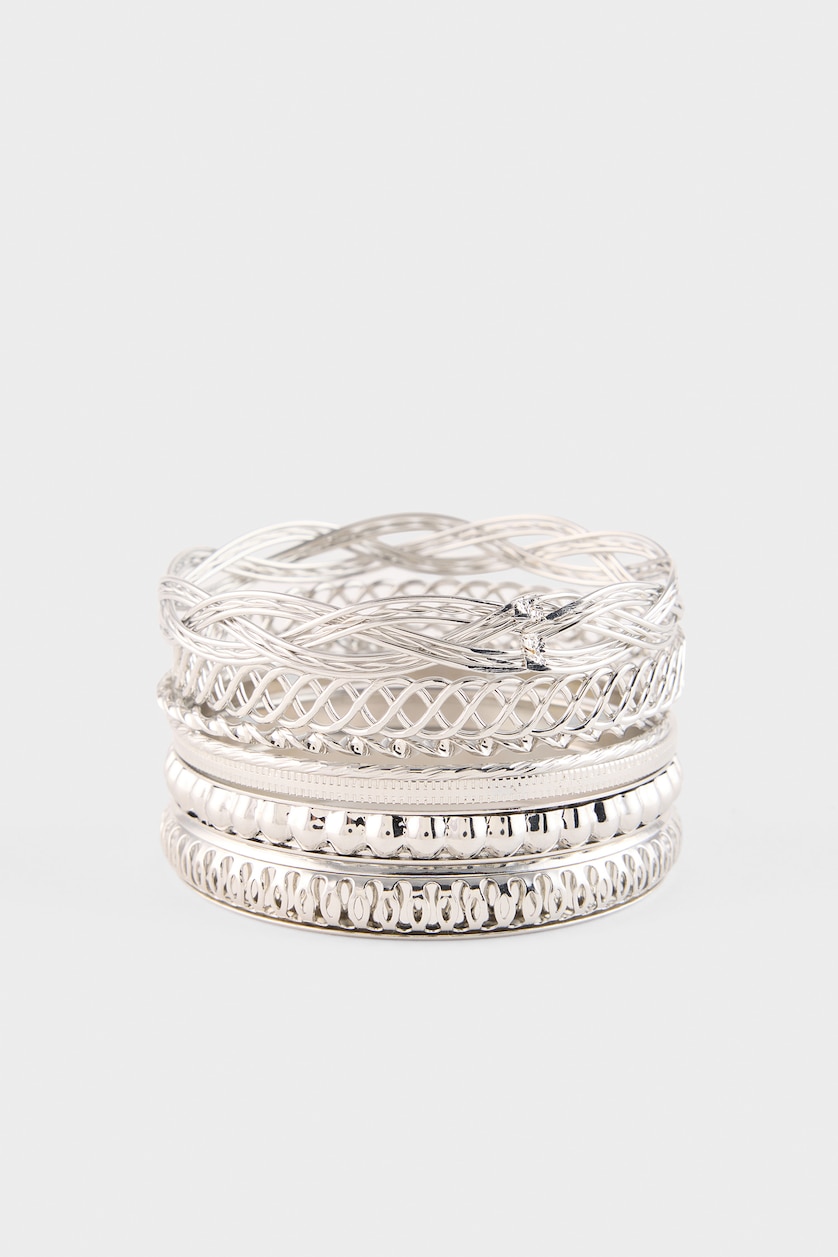 Women Gümüş 7 piece Bracelet