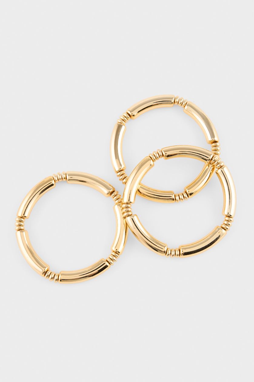 WOMAN GOLD Woman 3 Piece Bracelet Set