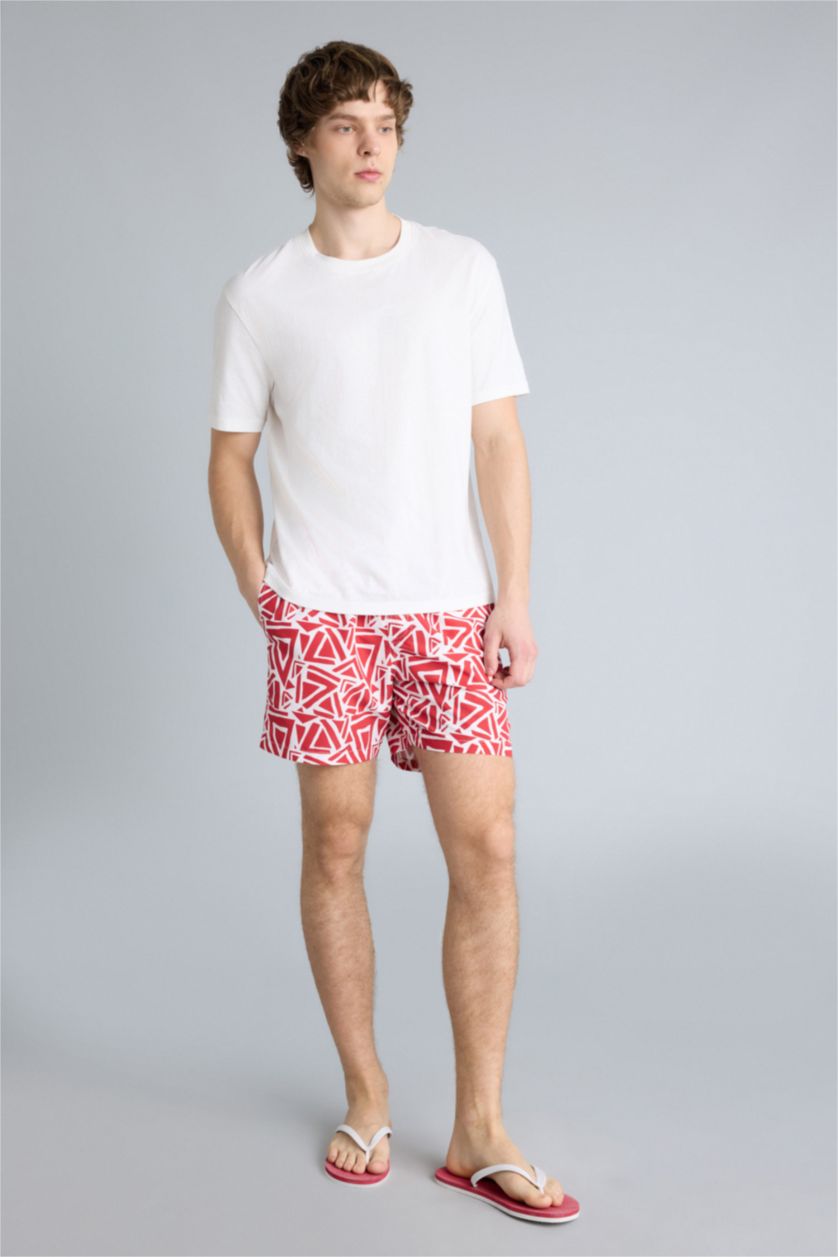 Man Red Swim Shorts