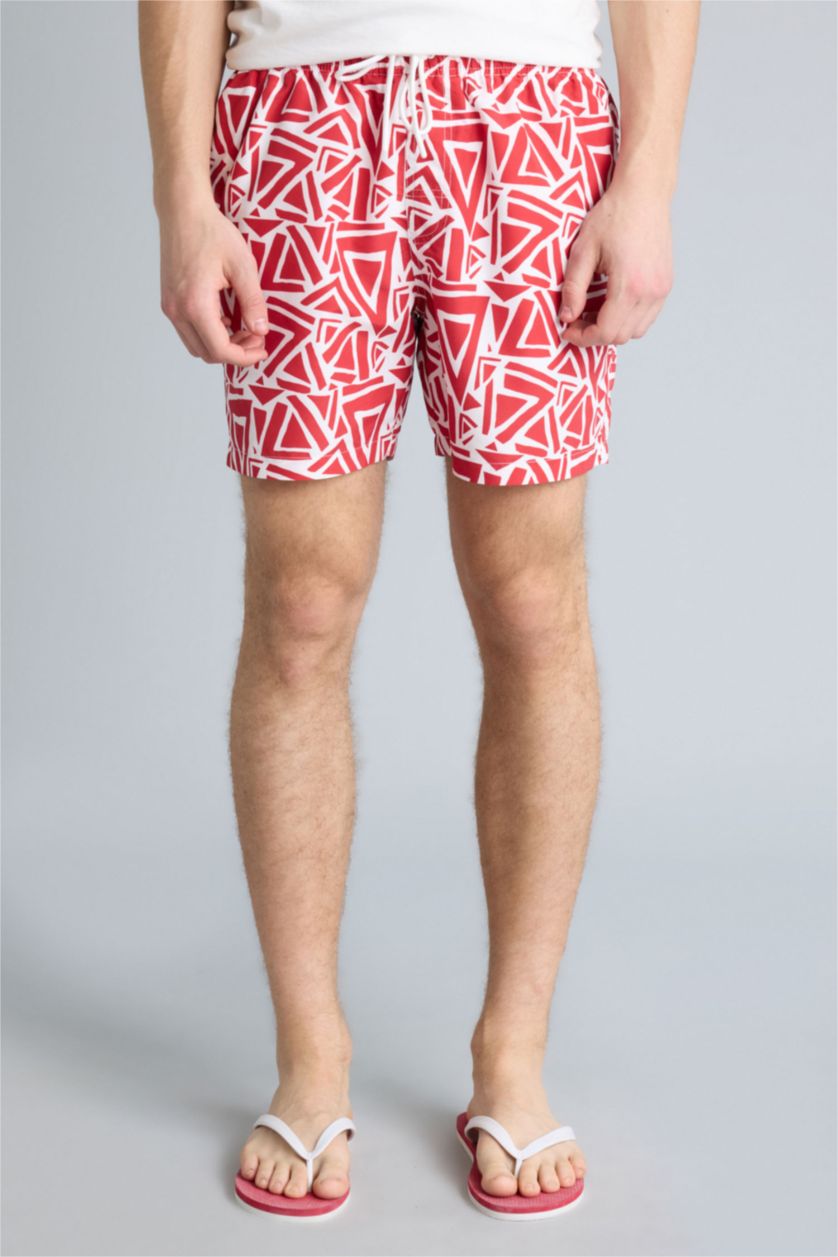 Man Red Swim Shorts