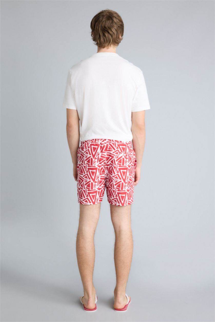 Man Red Swim Shorts