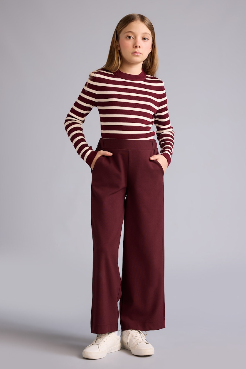 GIRLS & TEENS Bordeaux Girl Striped Pullover