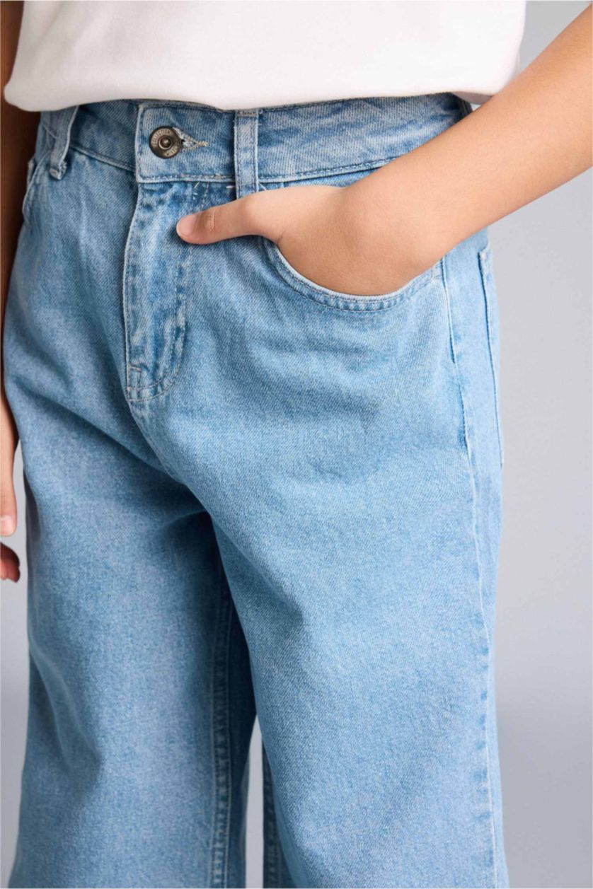 أولادي أزرق فاتح بنطلون جينز اولادي برجل عادية