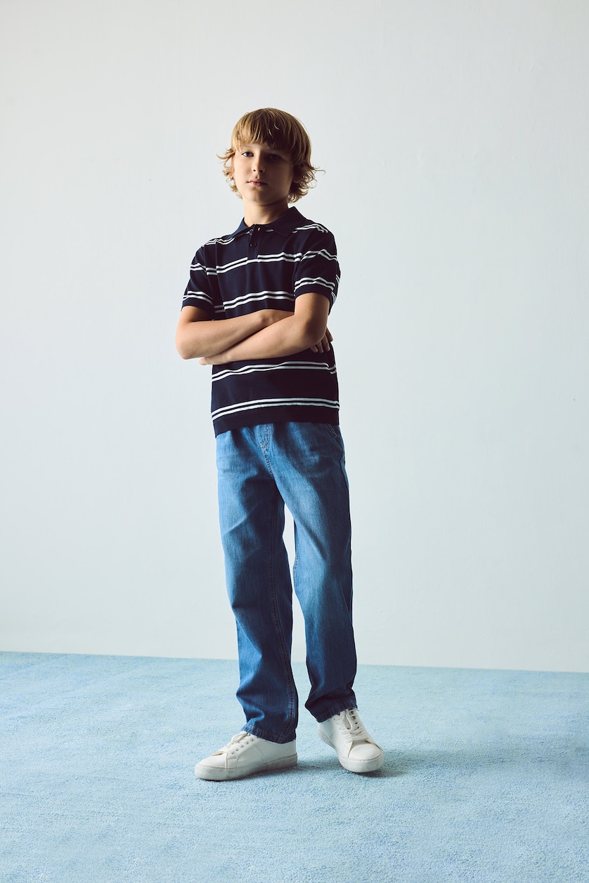 Young Boys - Teen Boys Blue Boy 100% Cotton Straight Leg Blue Jeans