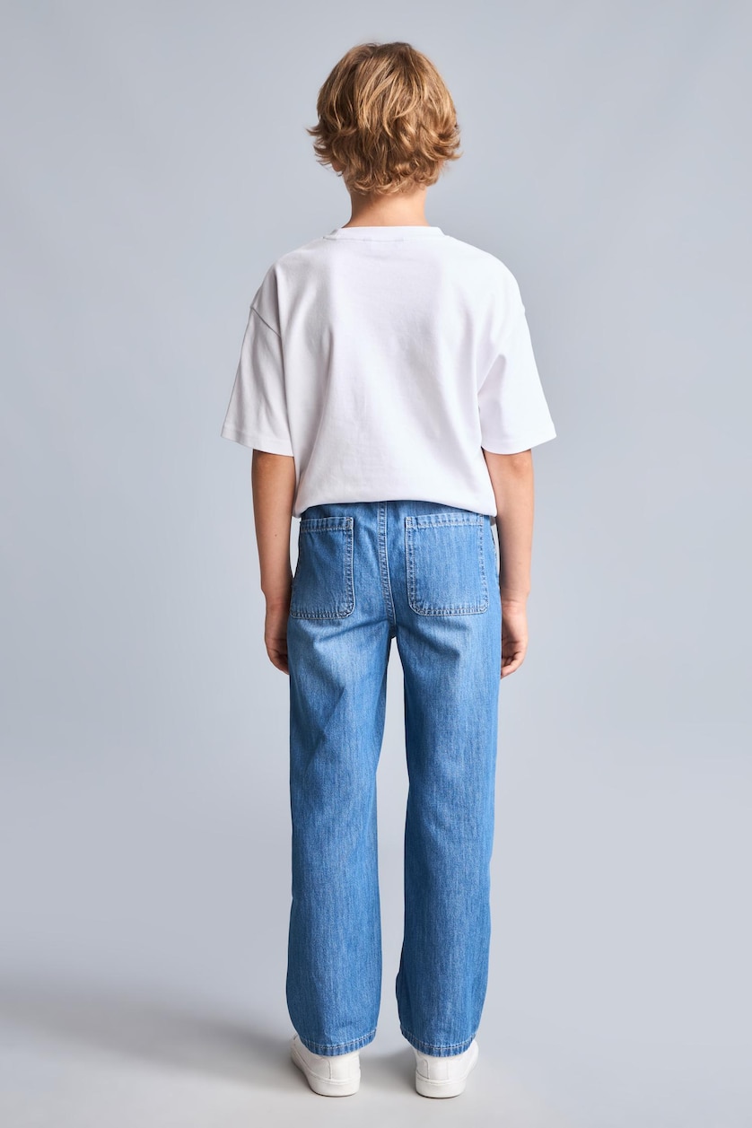 Young Boys - Teen Boys Blue Boy 100% Cotton Straight Leg Blue Jeans
