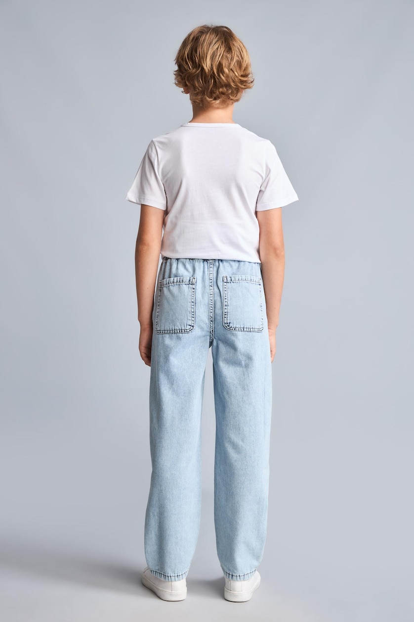 Young Boys - Teen Boys Light Blue Boy 100% Cotton Straight Leg Blue Jeans