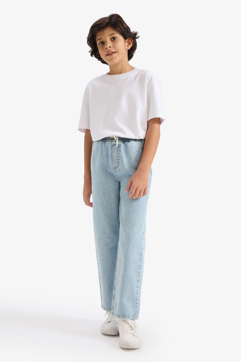 GARÇONS BLEU Clair Jean à jambes droites pour garçon