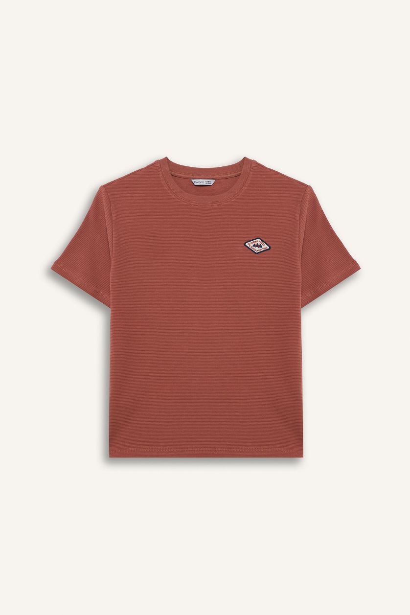 أولاد وردي تيشيرت نص ردن اوفر سايز وياخة مستديرة