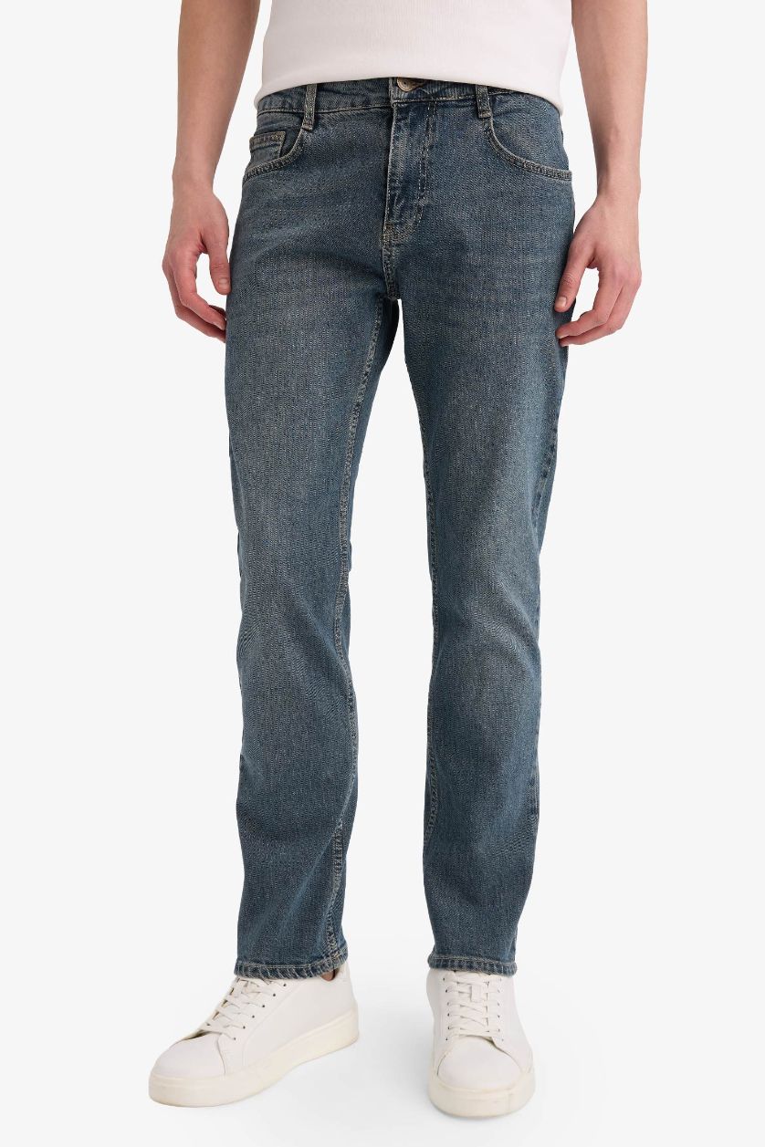 رجالي أزرق غامق بنطلون سيرجيو قصة عادية وخصر عادي