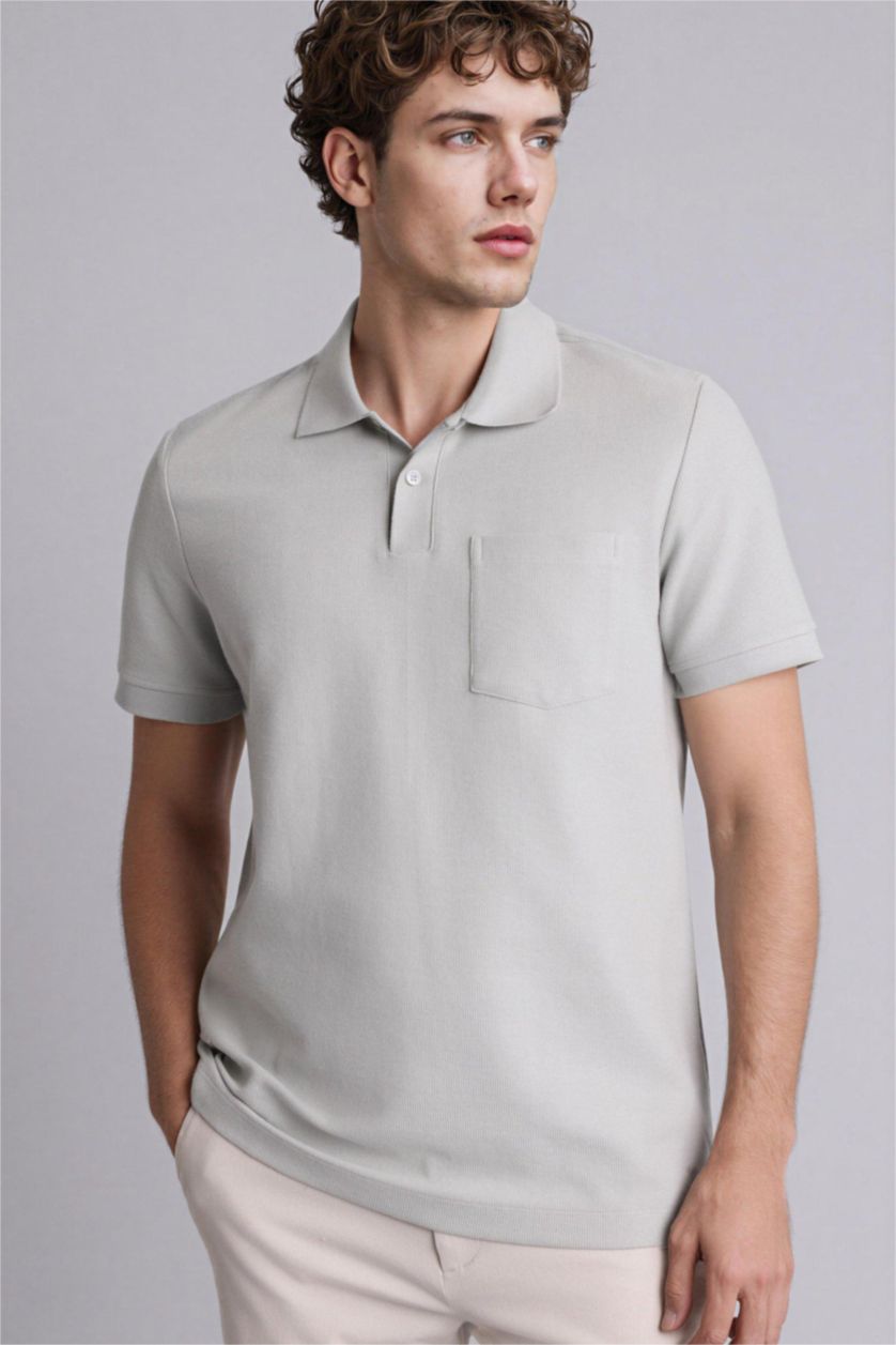 رجال نعناع Regular Fit Short Sleeves Polo T-Shirt