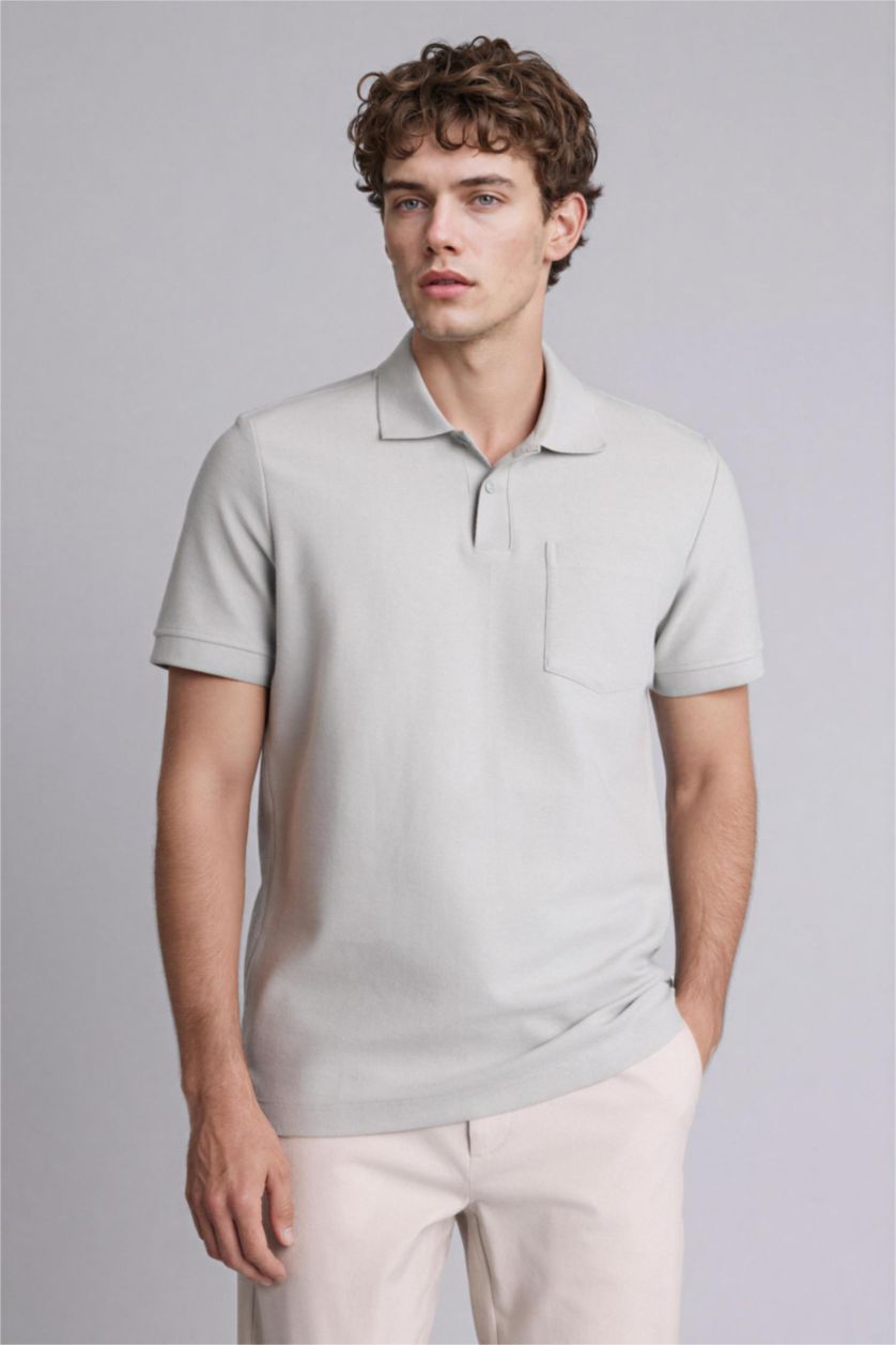 رجال نعناع Regular Fit Short Sleeves Polo T-Shirt