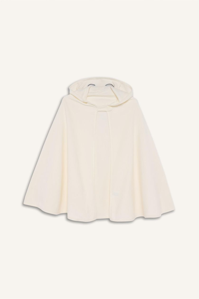 Boys & Teens White Boy Hooded Fleece Cape Costume