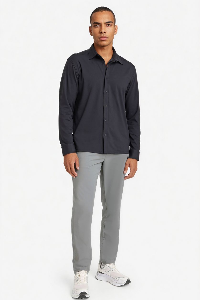 Erkek Siyah Uzun Kollu Gömlek