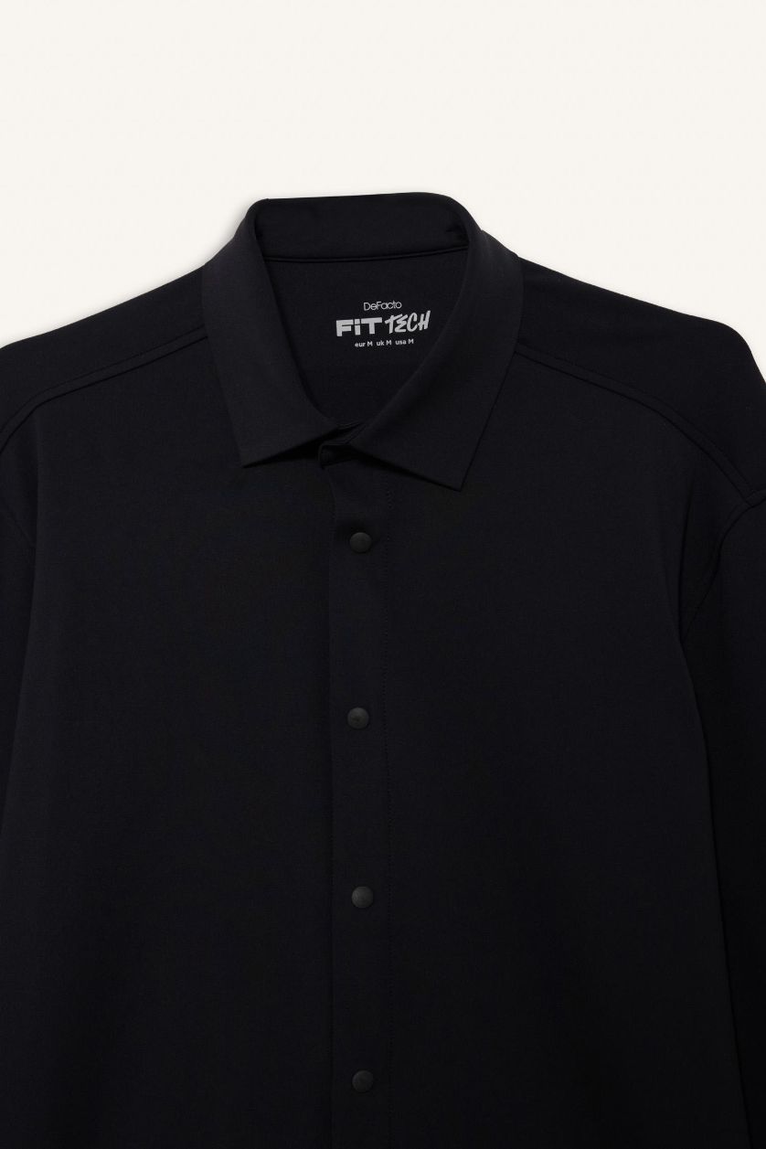 Erkek Siyah Uzun Kollu Gömlek