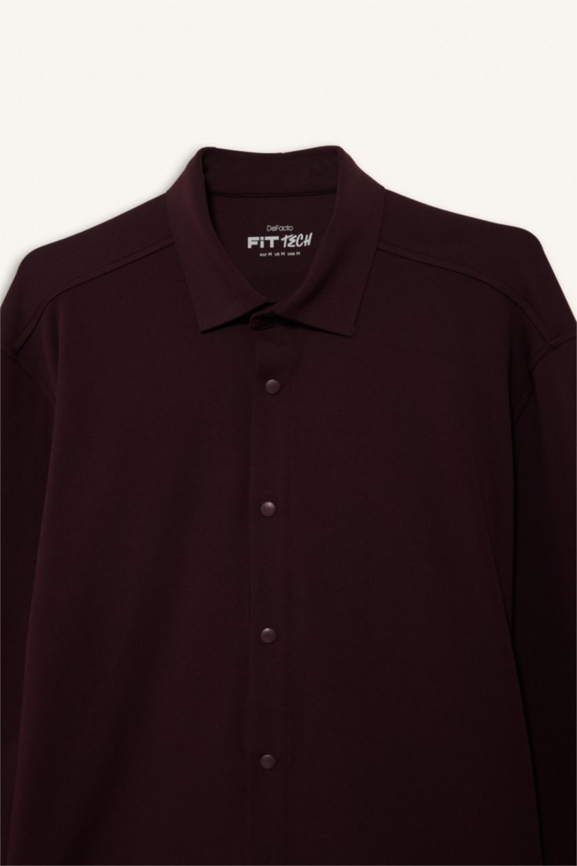 رجال بني قميص ردن طويل