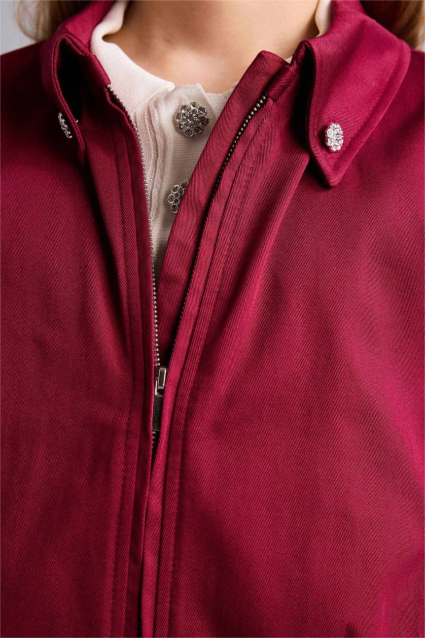 Kız Çocuk - Genç Kız Bordo Twıll Gömlek Kız Çocuk