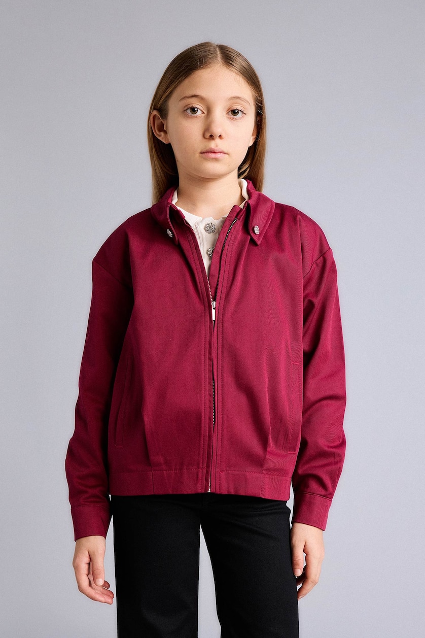 Young Girls - Teen Girls Bordeaux Girl Twill Jacket