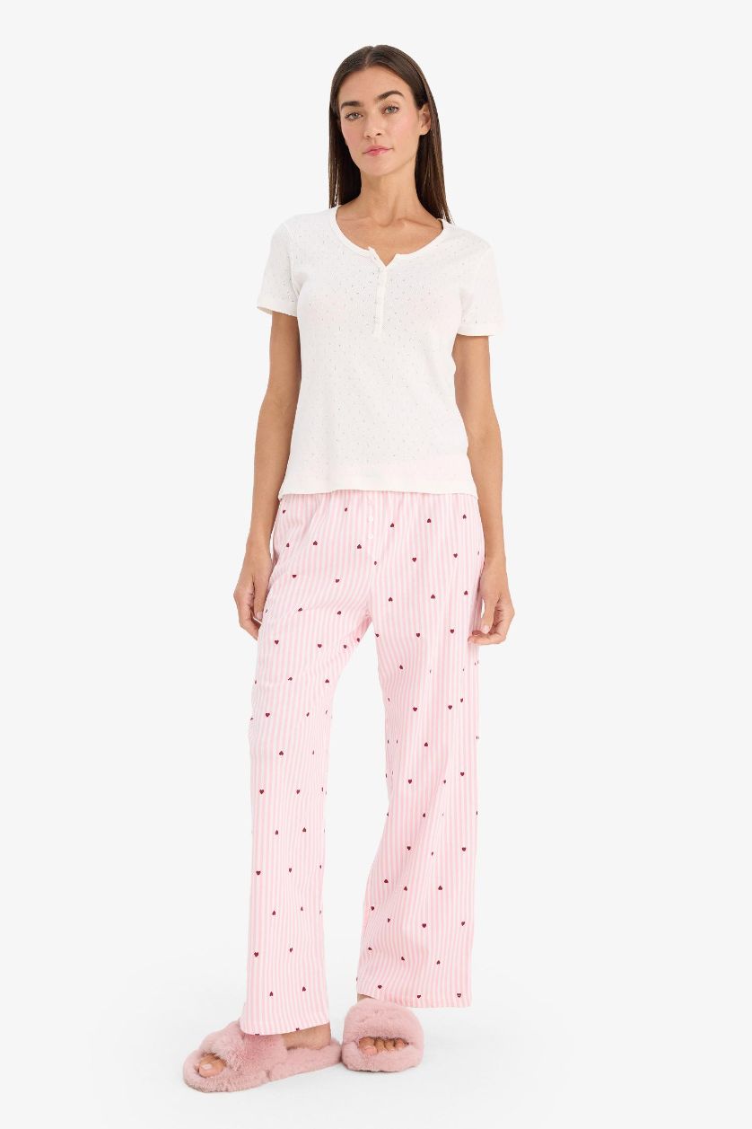 FEMME Rose Ensemble manches courtes lot de 2 Coupe régulière