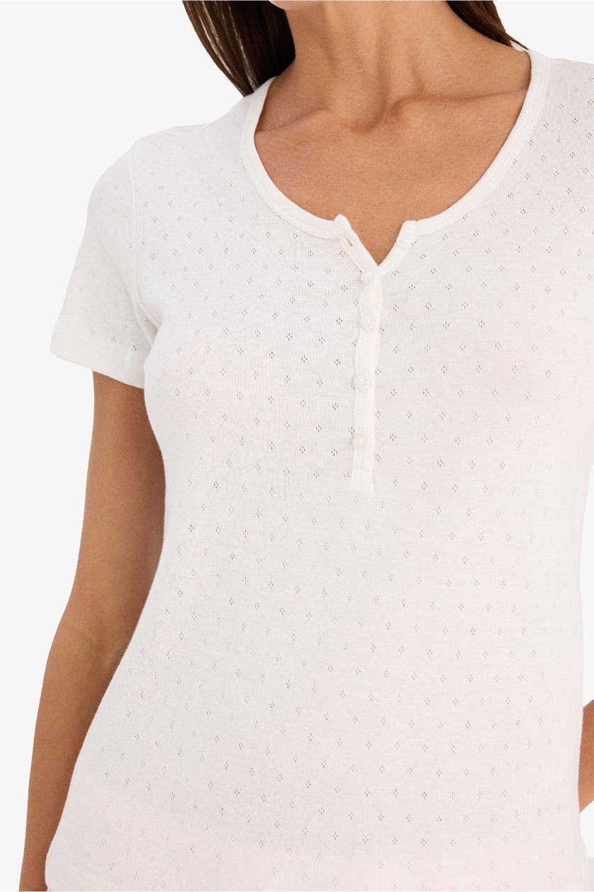 FEMME Rose Ensemble manches courtes lot de 2 Coupe régulière