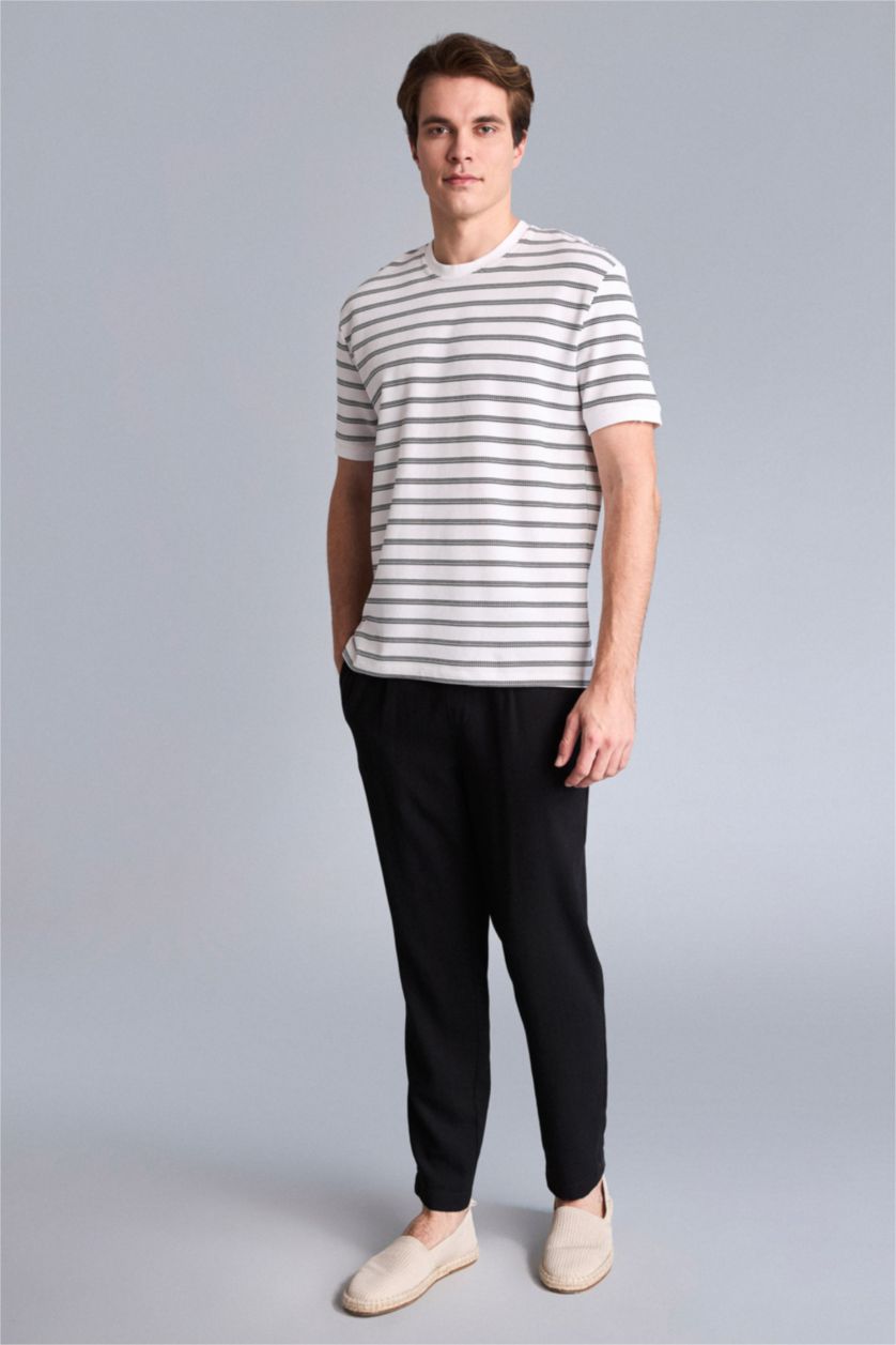 Men White Regular Fit Short Sleeve T-Shirt