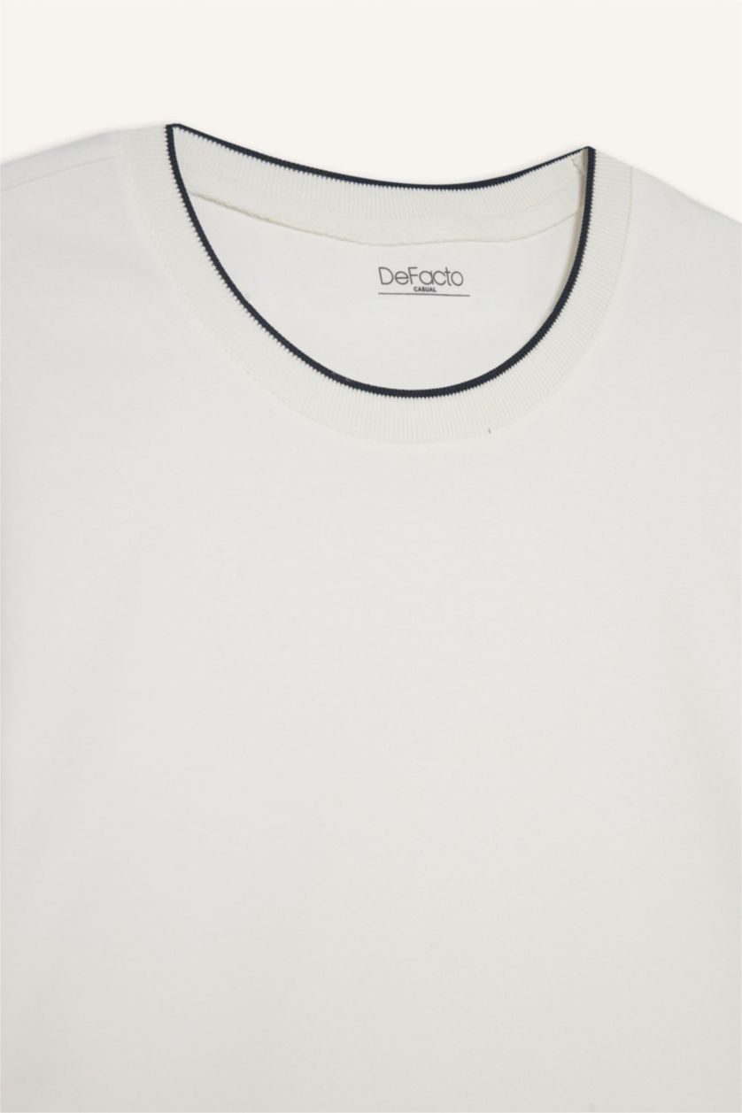 Men White Regular Fit Short Sleeve T-Shirt