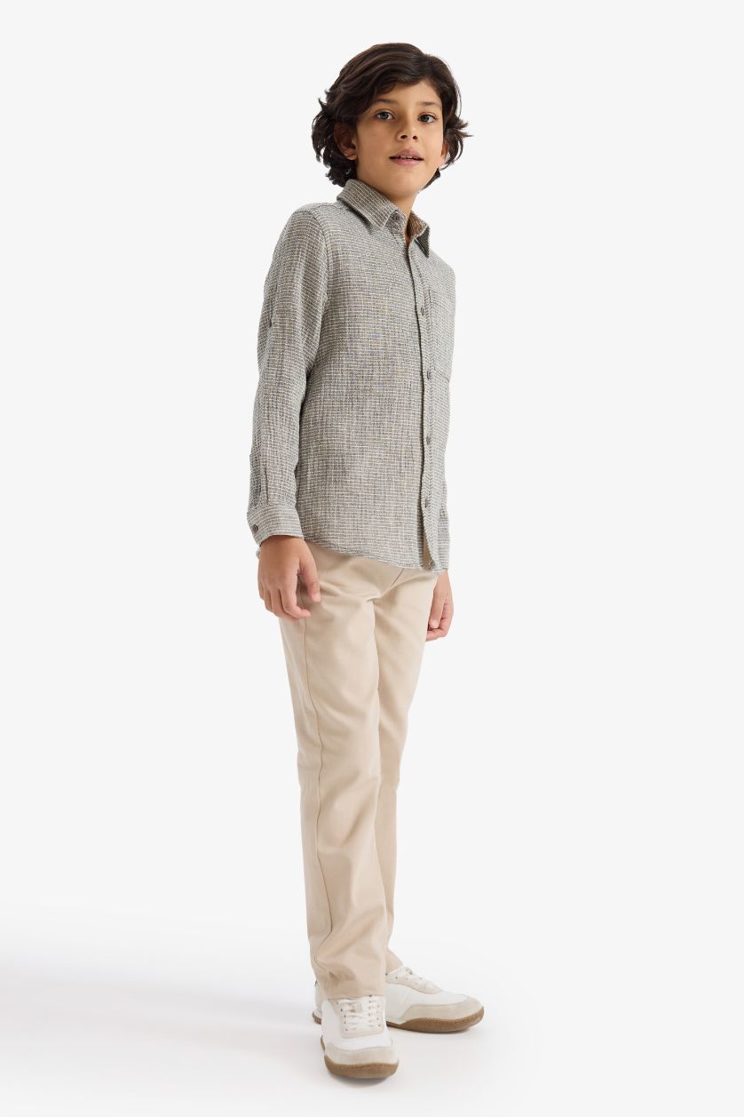 أولادي كحلي طقم اولادي موسلين قصة عادية - قطعتين