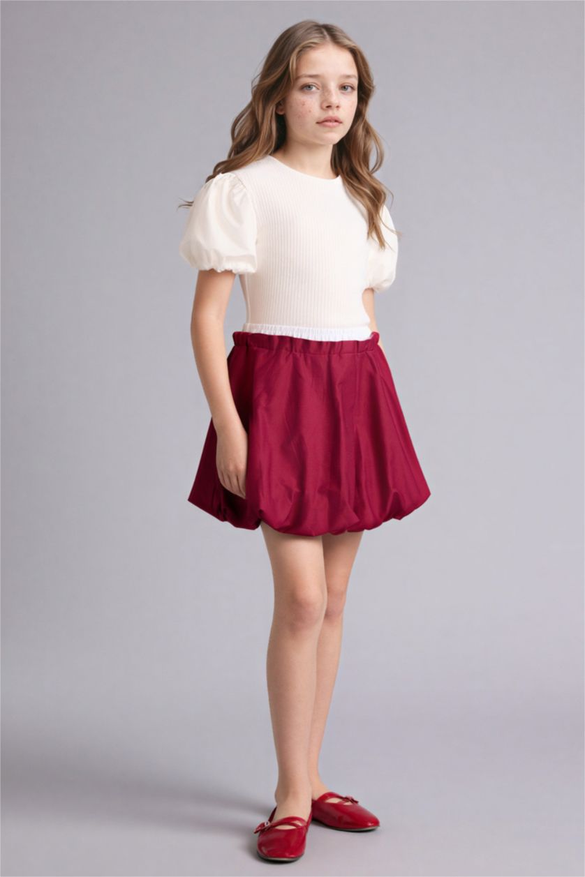 FILLES Bordeaux Jupe pour fille