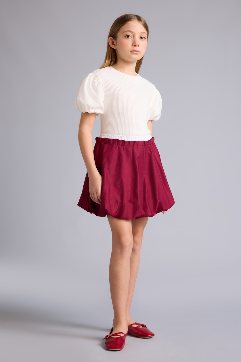Girls & Teens Bordeaux Girl Balloon Fit Skirt
