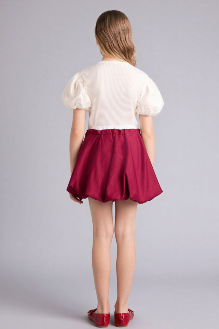 FILLES Bordeaux Jupe pour fille