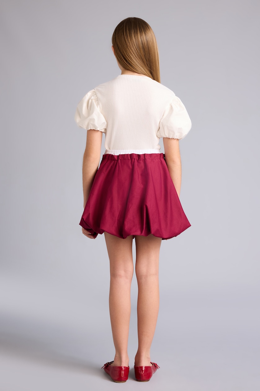 Girls & Teens Bordeaux Girl Balloon Fit Skirt