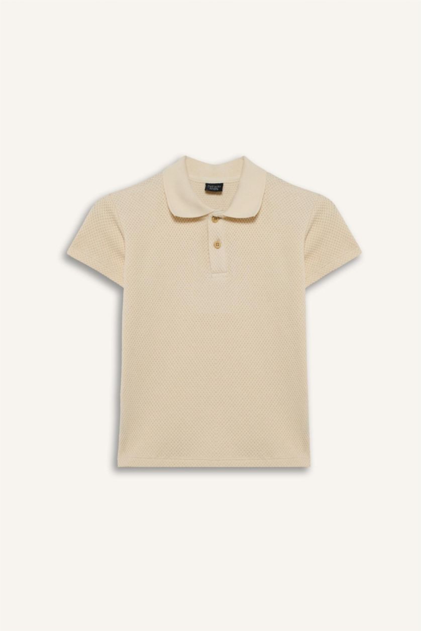 Boys & Teens Ecru Baby Boy Gabardine 2 Piece Set