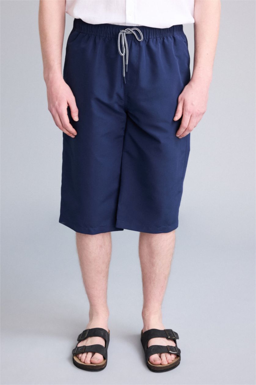 Men NAVY Long Fit Swim Shorts