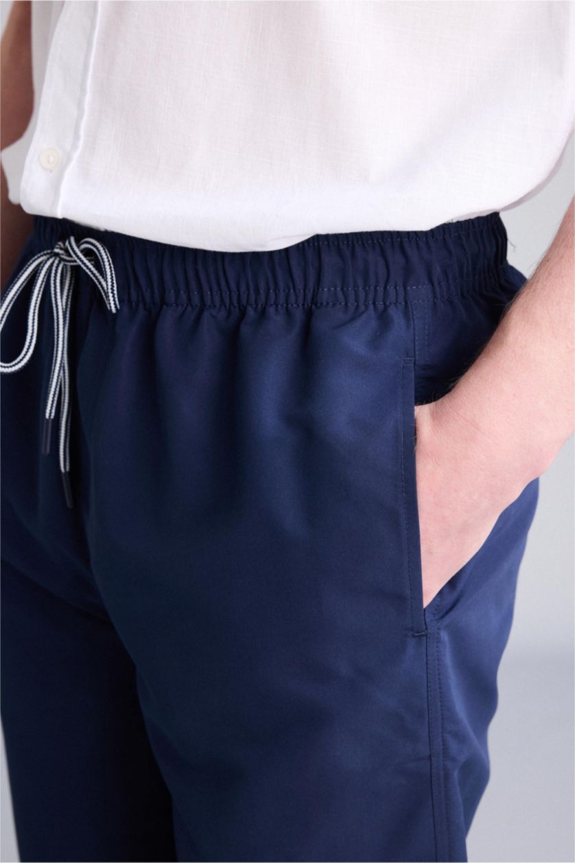Men NAVY Long Fit Swim Shorts