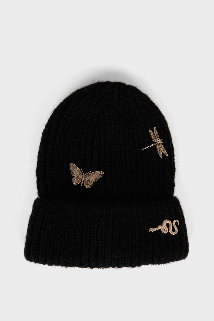 Kadın Siyah Kadın Triko Bere